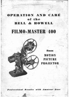 Bell and Howell 400 manual. Camera Instructions.